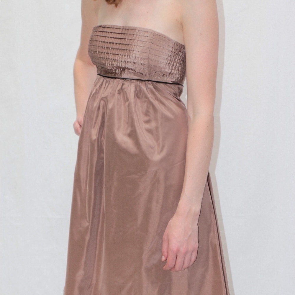catherine MALANDRINO Empire Waist Strapless Dress